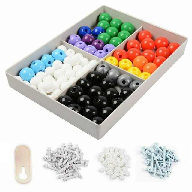 Dvkptbk Kit de Modèles Colorés de Chimie Organique (239 Pcs) Liaisons d'Atomes Moléculaires