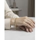 thumbnail image 5 of Pulsera Ajustable Moon Oro Laminado Circonias, 5 of 8