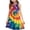 Violet, variante sur Robe d'Été Sans Manches à Volants Patchwork pour Filles, Mélange Doux Polyester-Spandex, Robe Décontractée d'Été Respirante, Bleu, Taille 110