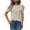 Beige, variant on BiZtdJrK Women Dressy Casual T Shirts Puff Short Sleeve Summer T Shirt Crew Neck Fashion Casual Tunic Tops Light Blue L