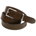 thumbnail image 1 of 1 1/8 Olive Re-Tanned Leather Dress Belt Roller Buckle Set Old Nickel, 1 of 4