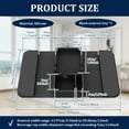 thumbnail image 2 of NUAHRHY Couch Cup Holder, Couch Arm Tray, Silicone Sofa Armrest Tray with Dual-Side Pocket, Anti-Spill Chair Recliner Organizer for Cellphone Remote Control Snacks iPad, 2 of 12
