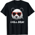 thumbnail image 1 of Chill Bruh - Camiseta divertida con gafas de sol de panda, 1 of 2