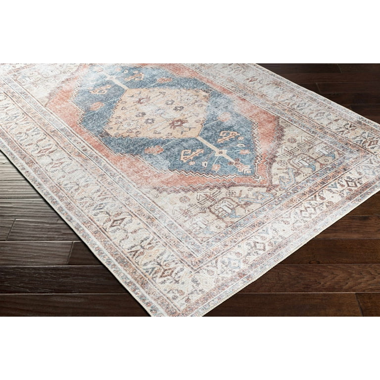 Vintage Bohemian Design Ornamental Carpet Area Rug Machine - Temu