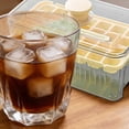 thumbnail image 4 of Ice Cube Tray with Lid and Bin for Freezer Storage, 56 Cavity Silicone Ice Cube Trays Easy Release, Ice Mold with Ice Scoop for Tea Coffee Drinks, 4 of 8