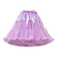 thumbnail image 2 of Baqcunre Tulle Skirts for Women Midi Long Fairy Skirt Tutu A-Line Mesh Layered High Elastic Waist Skirts One Pack Purple One Size, 2 of 4