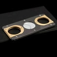 thumbnail image 5 of ZHaobin Cuba Cigar Cutter Guillotine Puncher Scissors Knife Stainless Steel 2 Sharp Blades Cutting Accessories Golden Black (163B), 5 of 7