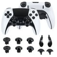 thumbnail image 2 of Compatible con el mando Edge de PlayStation 5: tapas metálicas altas/bajas para joysticks, palancas PS5 y kit de botones traseros, 2 of 5