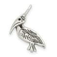 thumbnail image 4 of 925 Sterling Silver Polished Artisan Oxidized Antiqued Pelican Pendant Necklace Measures 23x17mm Wide - Pendant for Wome, 4 of 6