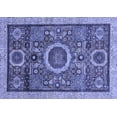 thumbnail image 1 of Ahgly Company Indoor Rectangle Abstract Blue Modern Area Rugs, 4' x 6', 1 of 4