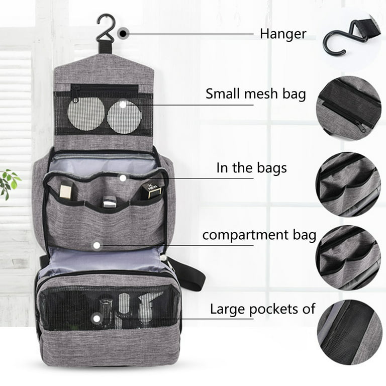 UTOTEBAG Travel Toiletry Bag for Men-Toiletry Organizer Bag/Personalized  Canvas Cosmetic Bag-Waterproof Shaving Kit Bag Hanging Dopp Kit Bathroom