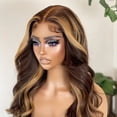 thumbnail image 2 of Fashionable synthetic wig with lace front and big wavy curls, 2 of 10