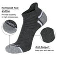 thumbnail image 5 of EALLCO Mens Athletic Ankle Socks Men Low Cut Cushioned Socks 6 Pairs, 5 of 6