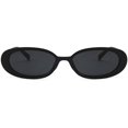thumbnail image 2 of Mini Vintage Retro Extra Estrecho Oval Redondo Flaco Ojo de gato Gafas de sol Clout Goggles Xemadio LRWJ469-1, 2 of 5