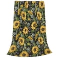 thumbnail image 2 of Sikiie Sunflowers Ultra-Soft Micro flannel Blanket Luxury All Seasons Warm Blanket for Bedding Sofa and Travel (4 sizes)-80"x60", 2 of 7