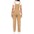 thumbnail image 5 of QELUSQELUS Women Dungaree Bib Overall Multi Functional Pockets Solid Outwear Cargo Jumpsuit, 5 of 5