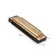 thumbnail image 2 of Harmónica Irfora Llave de C Diatonic Harmonica Mouthorgan con ABS Cañas Espejo Diseño de la superficie 10 hoyos Blues Harmonica Perfecto para principiantes Estudiantes profesionales Kid Gold Irfora Harmónica, 2 of 7