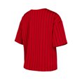 thumbnail image 3 of Women's-New Era  Red St. Louis Cardinals City Connect Multiplier Pinstripe Cropped T-Shirt, 3 of 3