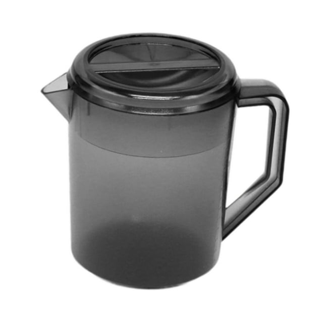 Jarra de agua para refrigerador, jarra de boca ancha con tapa, hervidor , dispensador de bebidas para jugos fríos y calientes, refrigerador, Gris