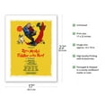 thumbnail image 2 of Fiddler on the Roof - Starring Zero Mostel - Musical by Harold Prince - Vintage Theater Poster by Tom Morrow c.1964 - Bamboo Fine Art 290gsm Paper (Unframed) 17x22in, 2 of 4