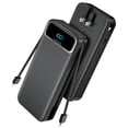 thumbnail image 1 of Cargador portátil Power Bank de 20000 mAh con cables integrados, 1 of 9