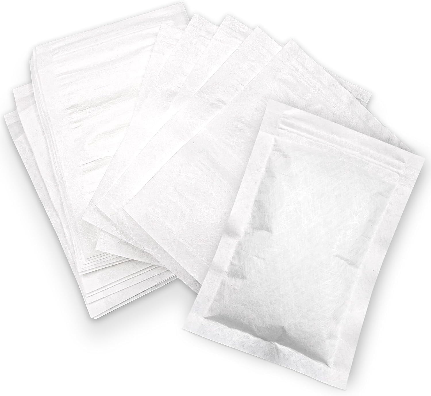 30 Packs Breathable Paper Bags, 6.3 by 8.2 Inch Zip Lock Storage Bags,for Storage, Silica Gel Beads, Desiccant, Jewelry, Samples