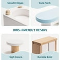 thumbnail image 3 of Juego de muebles para casa de muñecas ROBUD de madera, 23 piezas, 5 habitaciones, más de 3 años, 3 of 6