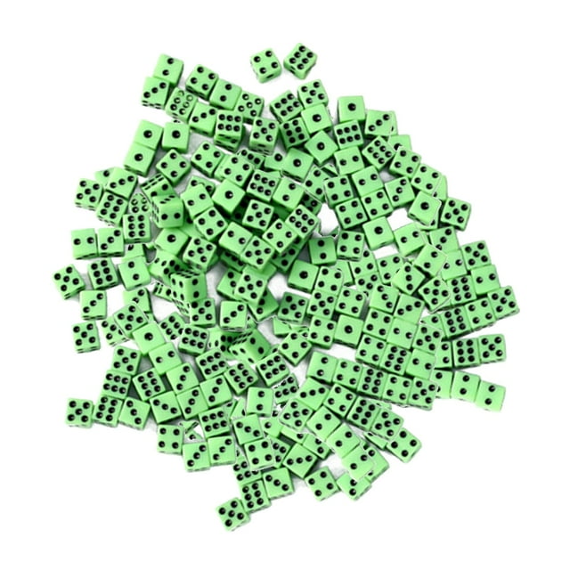 100Pcs Gaming with Black Spot for Board Game Classroom green