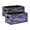 Dark Brown And Blue Flowers Florals Pattern, variant on Felt Storage Bins 2-Pack Foldable Space-Saving Organizer For Home Office A Leopard Print with Roses Pattern White Wildflowers