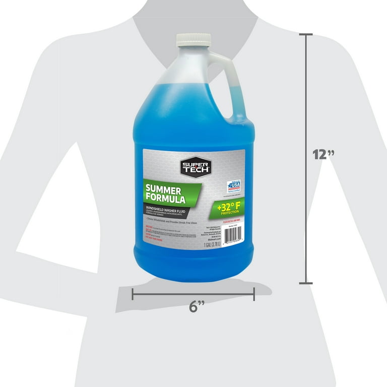 Auchan Bottle of Blue Antifreeze Windshield Washer Fluid Editorial