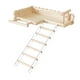 thumbnail image 1 of para percha para pájaros con escalera, escalera para escalar pájaros, soporte para jaula de pájaros de madera, juguetes, soporte para loros, 1 of 9
