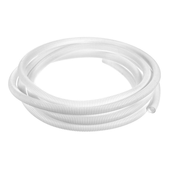1/2 Inch x 16.4 Ft Split Wire Loom Tubing , Protective Split Cable Conduit, White