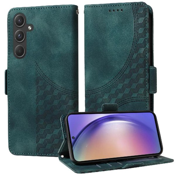 Funda GANGXUN para Samsung Galaxy A55 5G con diseño acolchado elegante, cuero PU, protección total y ajuste preciso