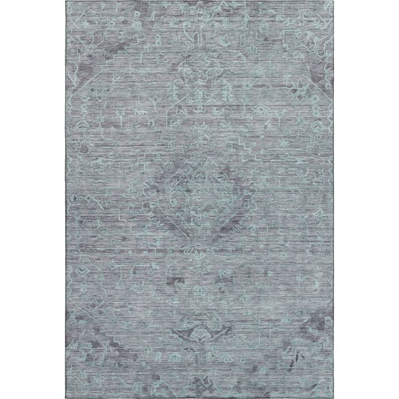 Dalyn Rugs Premium Machine Washable Mayfield AMF1111 Teal 3' x 5' Rug