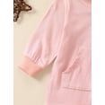 thumbnail image 4 of Infant Baby Sweatshirt Romper Solid Colors Long Sleeve Zipper Hoodie Jumpsuit with Pocket, 4 of 8