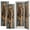Color 1, variant on 3D 2 Pcs School Locker Magnetic Wallpaper for Boys 12" x 36" Realistic Tiger Emerging Cracked Wall Reusable Removable Locker Accessories Back to School Supplies
