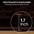 thumbnail image 6 of Moonlight20015 Area Rug 4x4ft non-slip Soft Fluffy Shaggy for Living Room Bedroom Décor Brown, 6 of 7