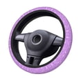 thumbnail image 2 of Uemuo Lilac Glittering Printed Car Elastic Steering Wheel Cover - Universal Car Accessory for Diverse Cars Anti-Slip, and Comfortable- 15", 2 of 8