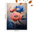 thumbnail image 3 of Qisvanset 12x16 Inch Colorful Peony Canvas Wall Art, Textured Floral Painting Elegant Botanical Home Ornament, 3 of 8