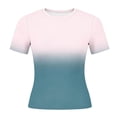 thumbnail image 5 of Crop Tops for Women Slimming Crew Neck T-Shirt with Cap Sleeves Trendy Going Out Summer Top Olive Green L, 5 of 5
