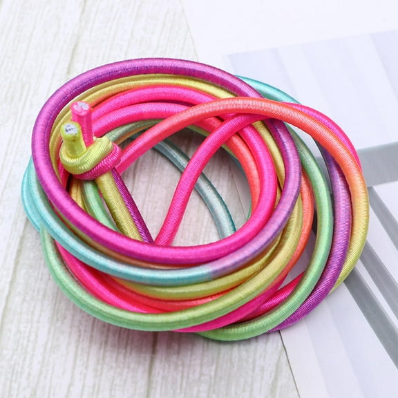 GAXIRE 2-Pack Colorful Polyester Jump Ropes for Kids, Adjustable Length 118.11in, and Lightweight Fitness Jump Rope