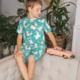 thumbnail image 4 of Fotbe Cartoon Llamas Pijama Estampada de 2 Piezas para Niños – Ropa de Dormir de Manga Corta Cómoda para Niños y Niñas, Camiseta y Shorts de Algodón-XX-Large, 4 of 6