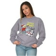 thumbnail image 3 of Dennis The Menace Winter Sleigh Ride Unisex Plus Size Sweatshirt Brisco Brands 2X, 3 of 5
