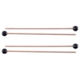 thumbnail image 1 of 4 Piezas de Cabeza de Goma Suave Palos de Madera Manejar de Campana Mazos para Glockenspiel XilóFono Campana Negro, 1 of 5