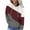 Wine, variant on Oversize Hoodies for Women Pullover Fashion Casual Solid Color-Matching Long-Sleeved Pocket Hoodie
