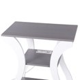 thumbnail image 4 of ZENY End Table with Charging Station, Bedside Table with USB, 3 Tier Side Table Nightstand with Storage Shelf for Living Room Bedroom Grey White, 4 of 5