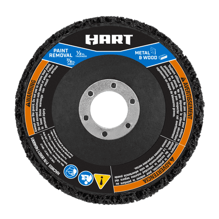 HART 4 1/2-inch Paint Removal Grinding Wheel with 7/8-in Arbor