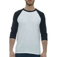 thumbnail image 1 of M&O 5540 T-Shirt de Baseball Raglan à Manches Trois-Quarts, 1 of 2