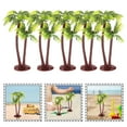 thumbnail image 4 of Milisten 5Pcs Plastic Coconut Palm Tree Miniature Plant Pots Bonsai Craft Micro Landscape DIY Decor, 4 of 5