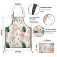 thumbnail image 3 of Pioneer Flower Floral Print Pattern Apron-Garden Aprons for Women with Pockets-Cotton Linen Waterproof Kitchen Cooking Gardening Aprons Adjustable for Kitchen,Cooking,BBQ and Salon 33x27 Inch, 3 of 3